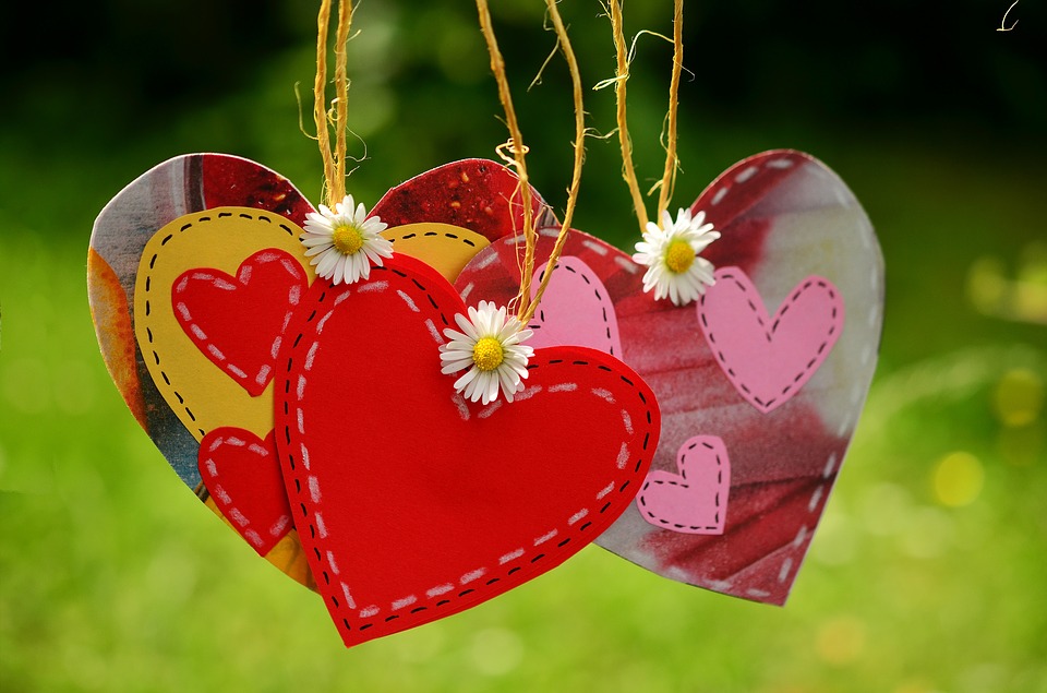 cuori nel giardino