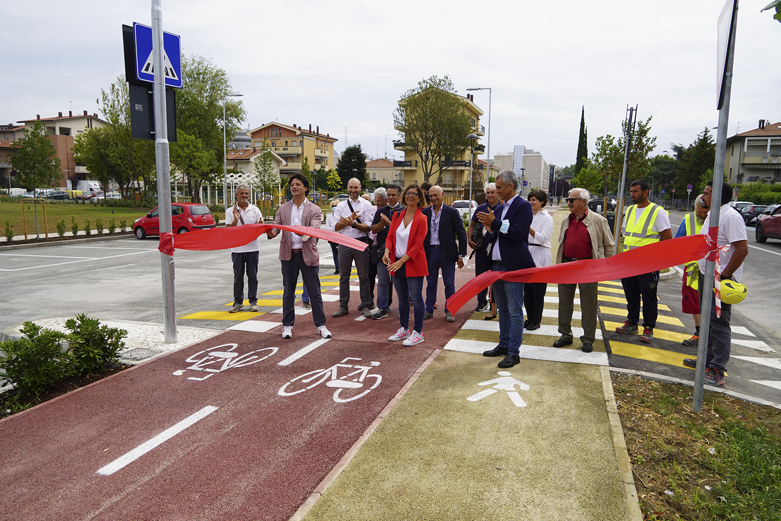 Inaugurazione lavori Via Fantoni