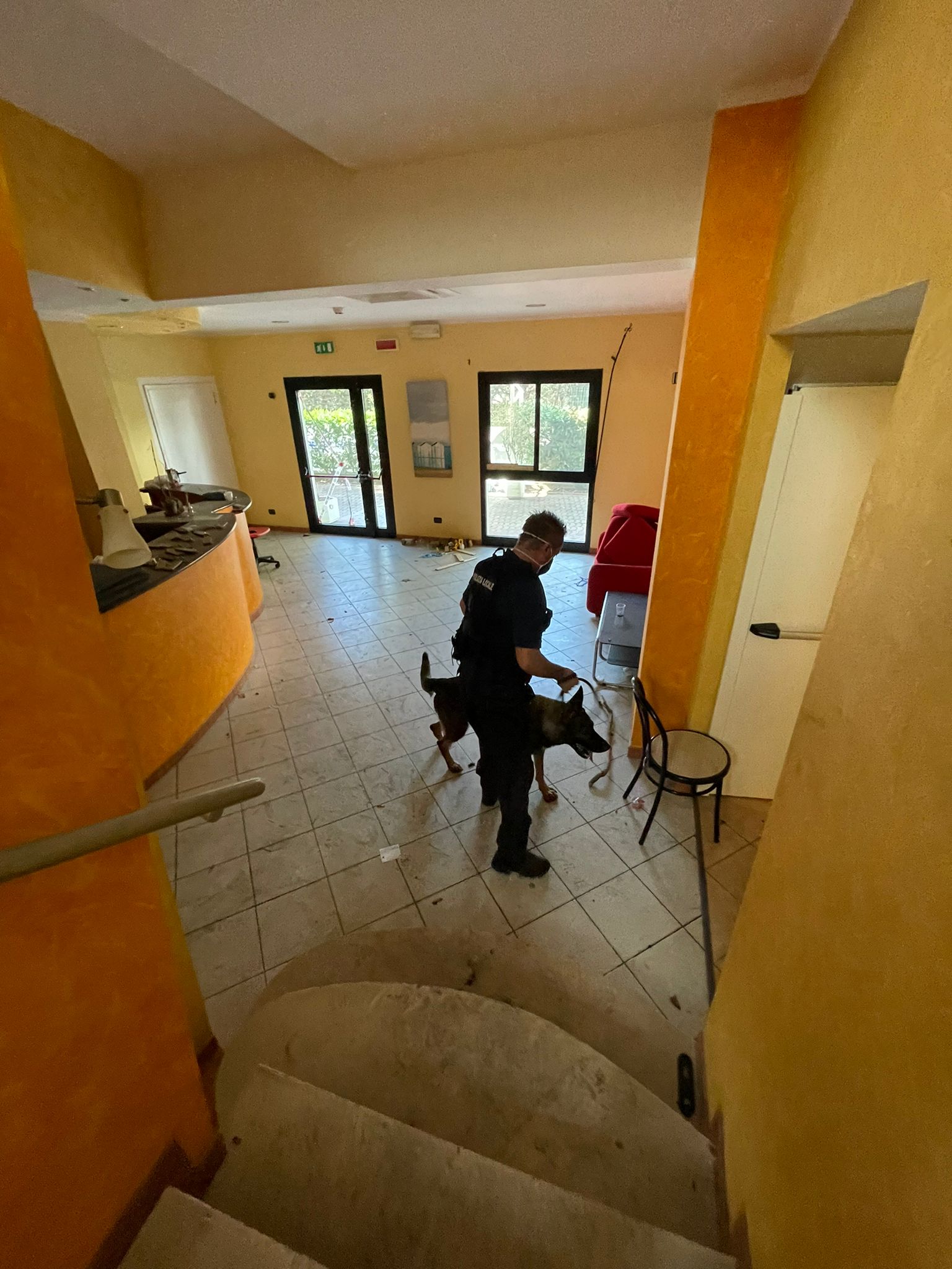 Controllo dei vigili presso l'Hotel Dream