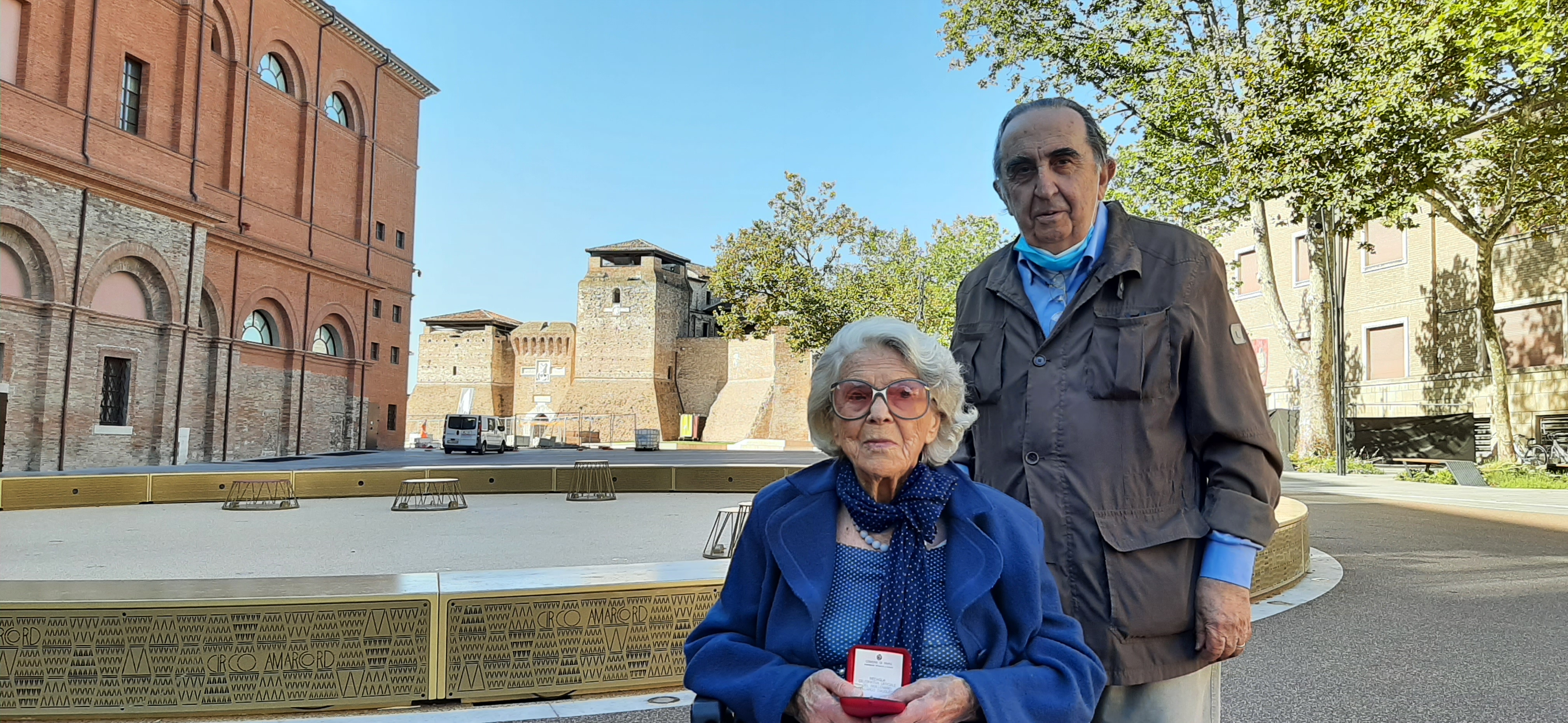 Elia Bergantini con il cugino Elios