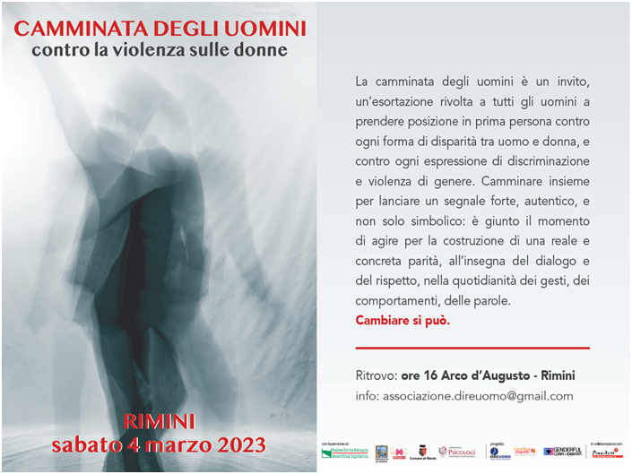 "camminata degli uomini" - Contro la violenza sulle donne sabato 4 marzo