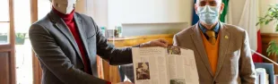 sindaco Gnassi e Franco Benedetto Morri