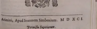 Cinquecentina dell' editore Simbeni
