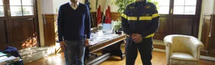 Sindaco e nuovo comandante Vigili del Fuoco