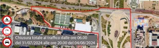 Area Piazzale Kennedy vietata a tutti i tipi di traffico veicolare
