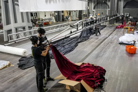 allestimento Teatro Galli