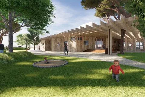 rendering Peter Pan e Galeone Viserba