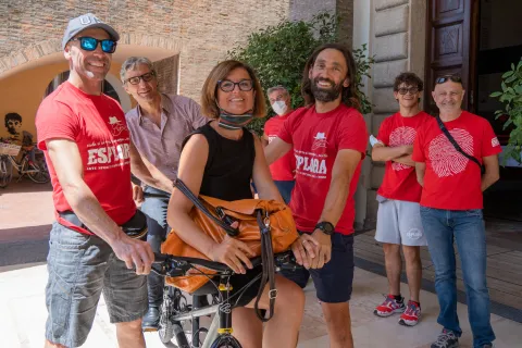 Andrea Gnassi, Roberta Frisoni, Davide Ugolini e Mattia Cevoli