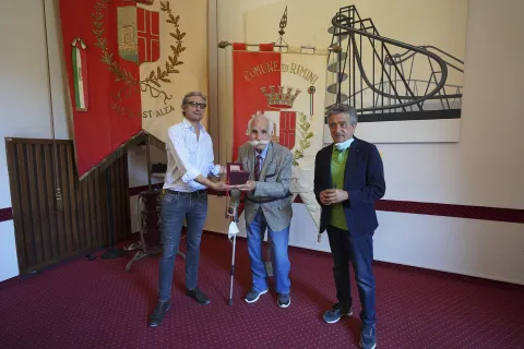 Italo di Fabio ricevuto in residenza comunale