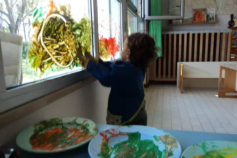pittura al vetro