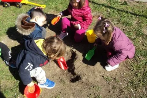 gioco con la sabbia