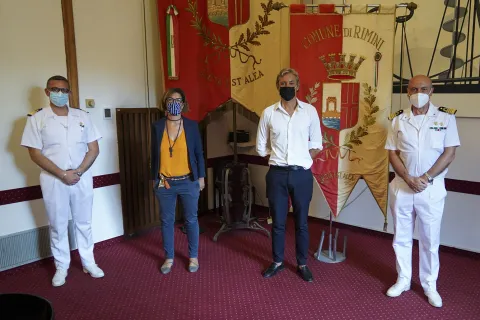 Visita in residenza comunale del Capitano di Vascello Giuseppe Sciarrone