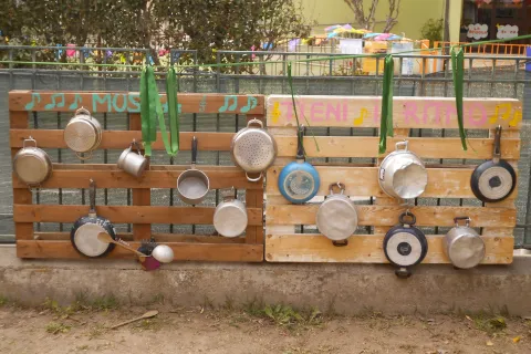 in giardino