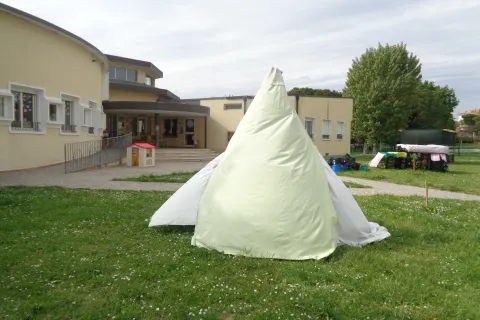 tende in giardino