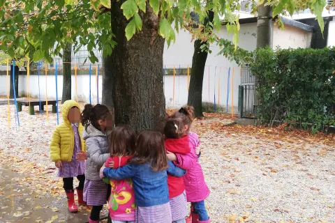 in giardino