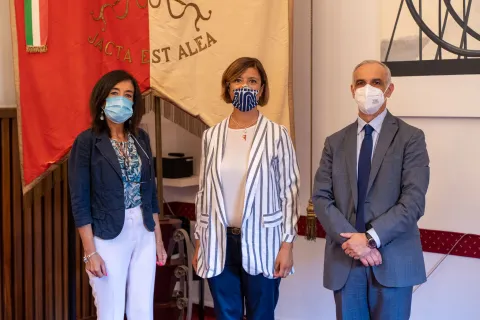 vicesindaco frisoni e nuova vice questore maffei