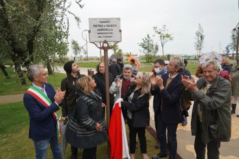 Inaugurazione giardino Arpesella