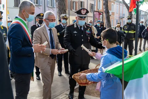 inaugurazione giardini milite ignoto