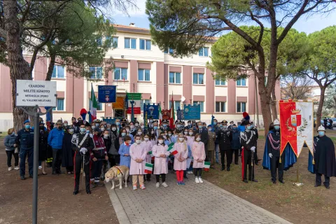 inaugurazione giardini milite ignoto
