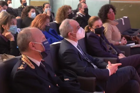 Un momento del convegno di questa mattina, con le autorità. per Rimini, la Vice sindaca Chiara Bellini