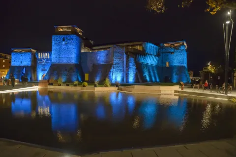 Luci di Natale a Castel Sismondo