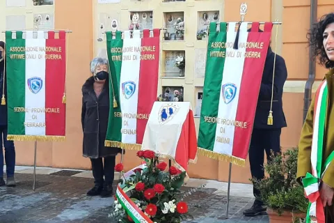 cerimonia di tumulazione di Franco Leoni Lautizi