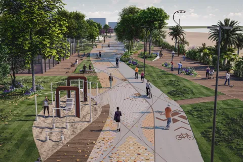 Rendering parco del mare