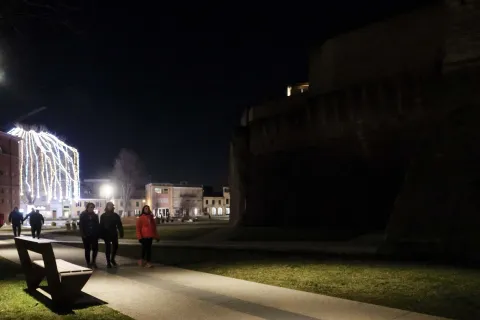 Castel Sismondo al buio