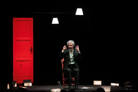 Ascanio Celestini in "Museo Pasolini" credits Musacchio Ianniello Pasqualini