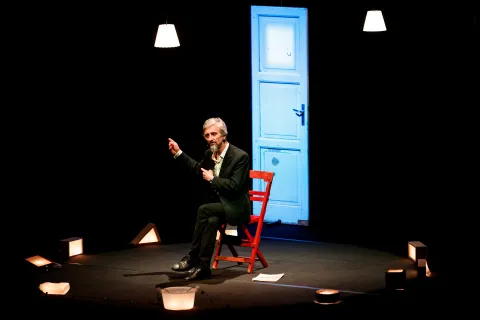 Ascanio Celestini in "Museo Pasolini" credits Musacchio Ianniello Pasqualini