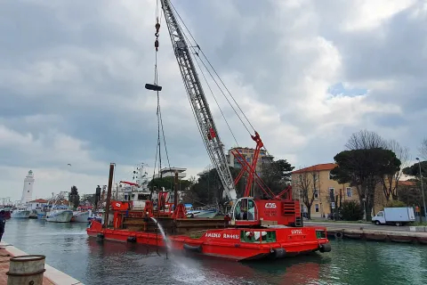 dragaggio del porto