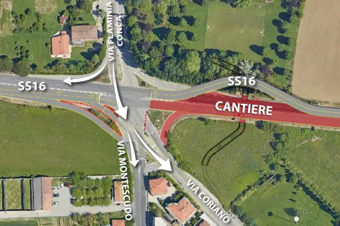 viabilità direzione mare monte