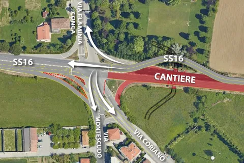 viabilità direzione riccione bellaria