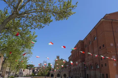 preparativi adunata alpini 2022