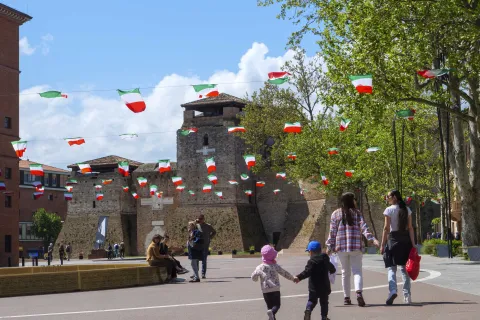 preparativi adunata alpini 2022