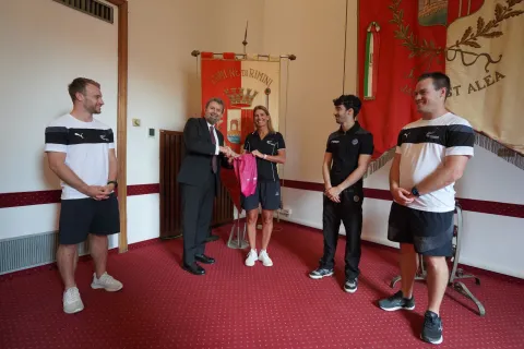 atleti trampolini e assessore allo sport