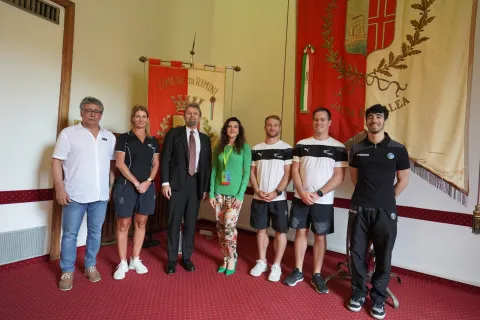 atleti trampolini e assessore allo sport