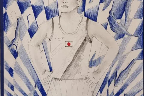 disegno atleta