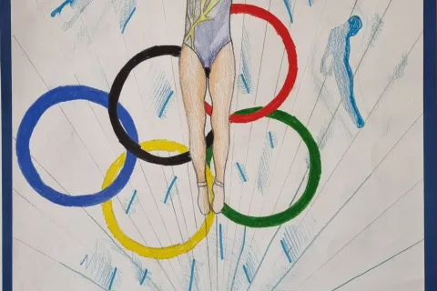 disegno atleta
