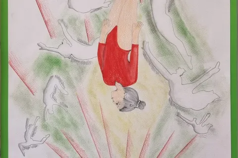 disegno atleta