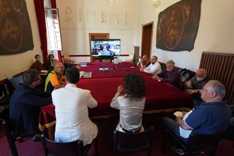 Il CAI in visita in sala Giunta