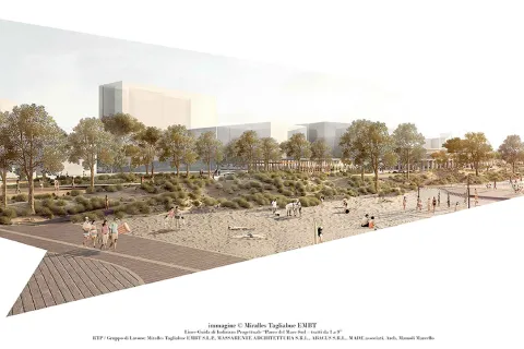 parco del mare sud accessi arenile