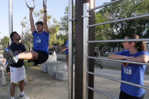 Cusb si allena al Parco del Mare