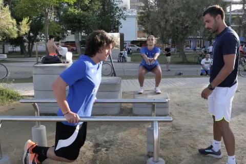 Cusb si allena al Parco del Mare