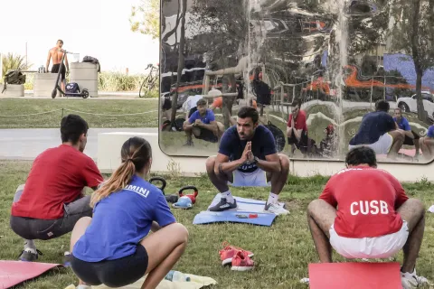 Cusb si allena al Parco del Mare