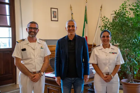 comandante Monaco, sindaco Sadegholvaad, comandante Capozzella