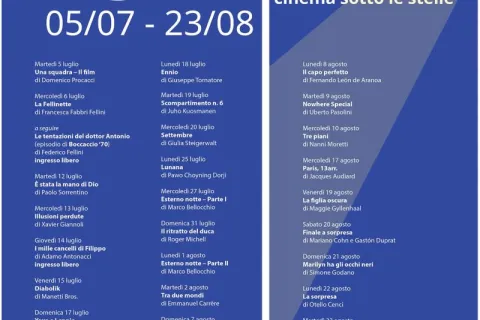 cartellone Agostiniani 2022