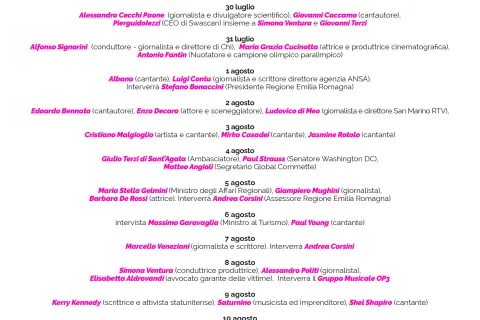 Il calendario di tutte le cose da fare a Rimini fino al 9 agosto