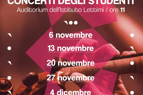 Locandina Concerti degli studenti