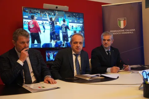 conferenza stampa pallamano